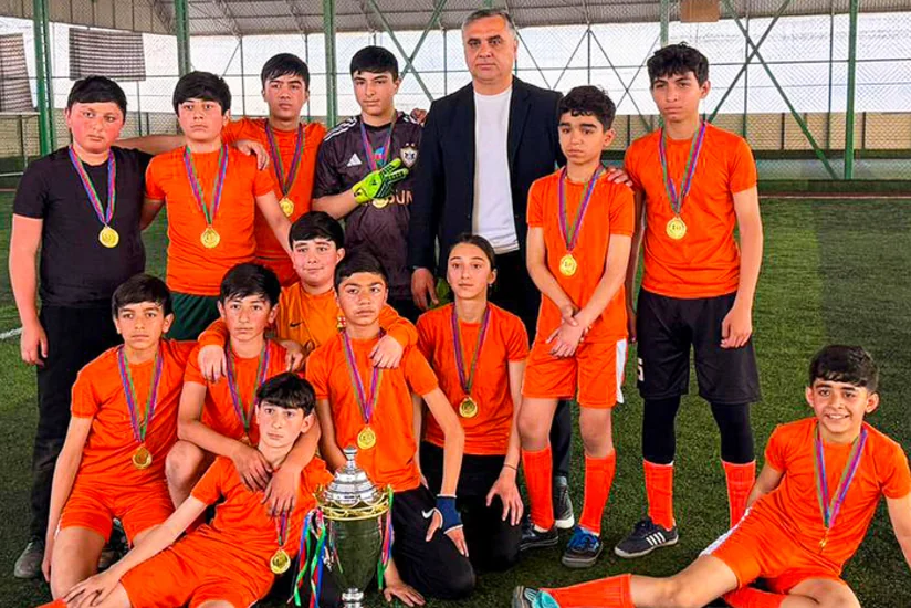 UEFA-backed school mini-football tournament held in Ganja