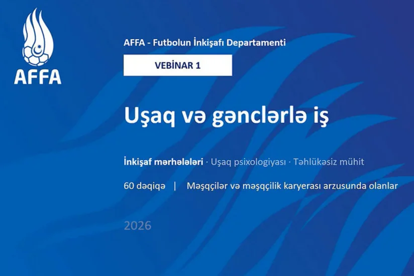 AFFA Futbol Təhsili Vebinarları təşəbbüsünə start verib