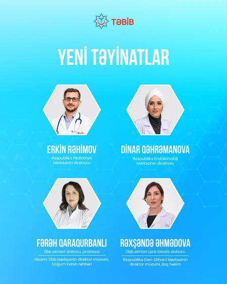 Bir sıra tibb müəssisələrinə yeni direktor və direktor müavinləri təyin olunub
