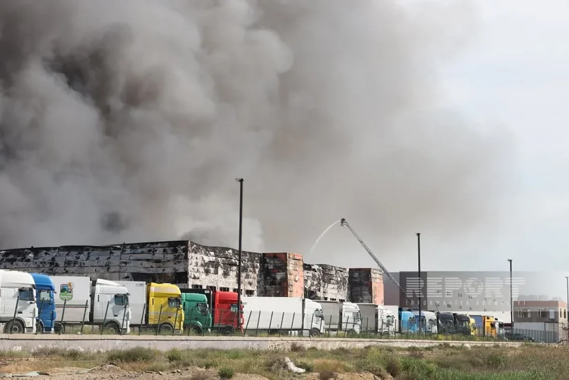 Fire at warehouse in Baku's Lokbatan extinguished