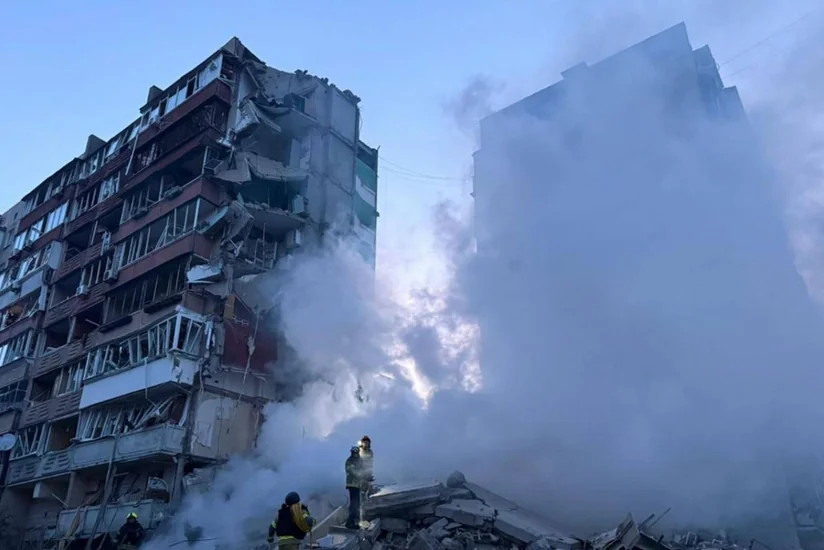 1 killed, 36 injured in mass Russian missile, drone strikes on Ukraine's Kyiv