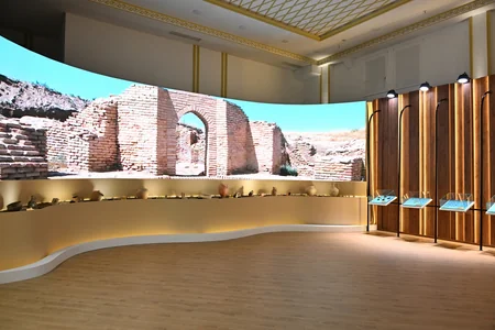 President Ilham Aliyev and other participants of OTS informal summit tour cultural sites in Turkistan
