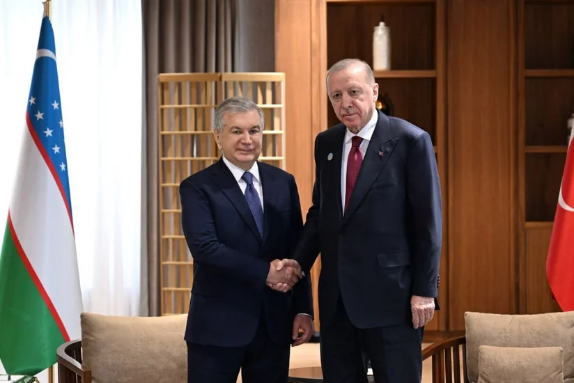 Mirziyoyev və Ərdoğan Özbəkistan-Türkiyə strateji tərəfdaşlığının inkişafını müzakirə ediblər