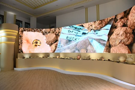 President Ilham Aliyev and other participants of OTS informal summit tour cultural sites in Turkistan