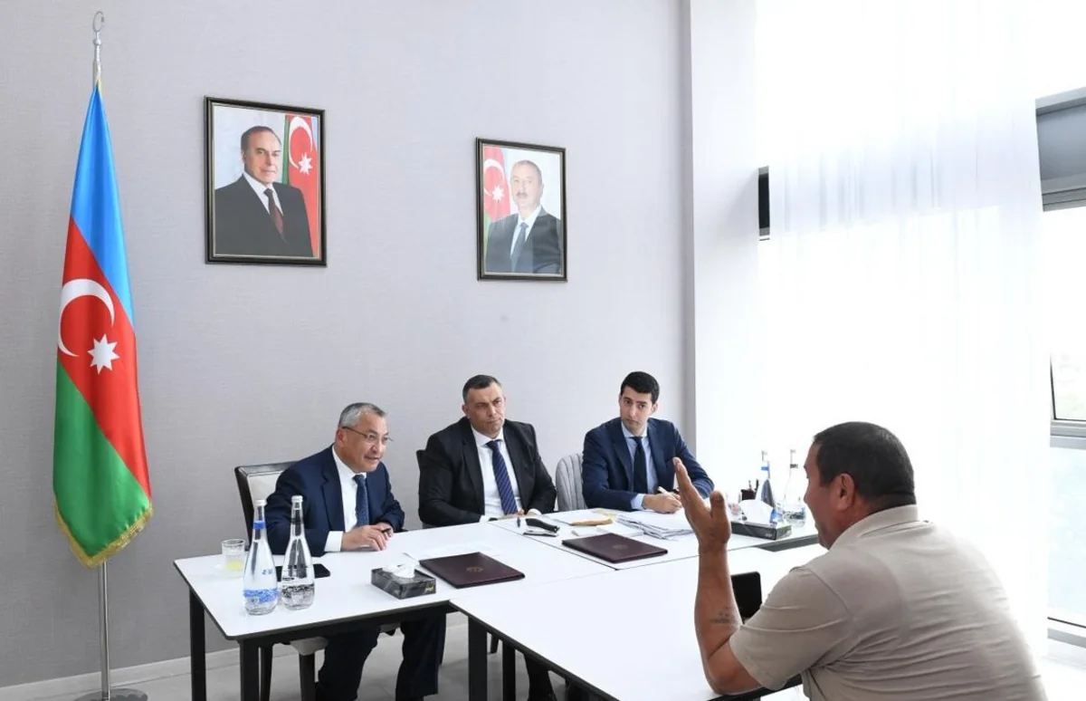 Rövşən Rzayev Ağdamda qəbul keçirib