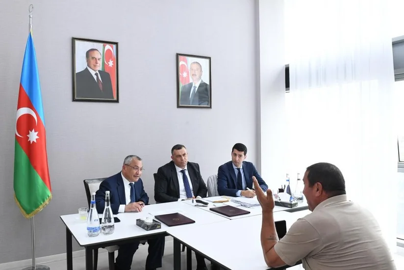 Rövşən Rzayev Ağdamda qəbul keçirib