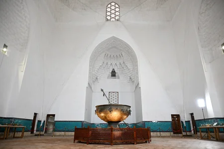 President Ilham Aliyev and other participants of OTS informal summit tour cultural sites in Turkistan