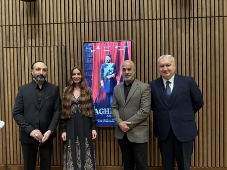 Londonda Tağıyev: Neft bədii filminin təqdimatı olub