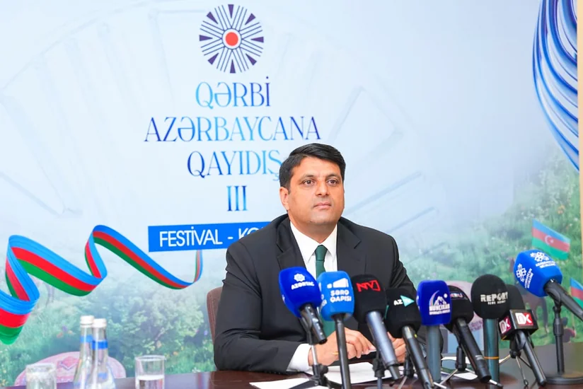 NDU-nun rektoru Qərbi Azərbaycana qayıdış III festival-konqresi ilə bağlı media üçün brifinq keçirib