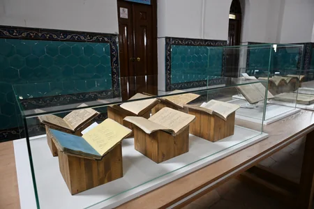 President Ilham Aliyev and other participants of OTS informal summit tour cultural sites in Turkistan