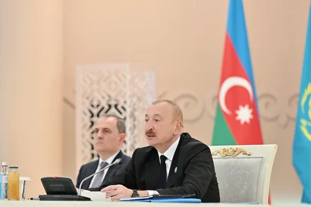 President Ilham Aliyev addresses Informal Summit of OTS Heads of State in Turkistan - UPDATED