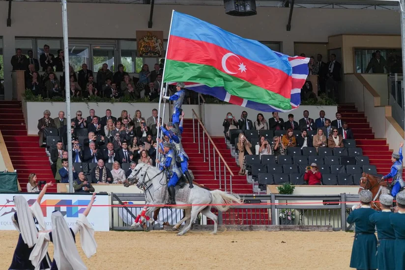 King Charles III watches Karabakh horse show in Windsor
