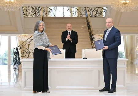 Prezident İlham Əliyev BMT-nin Məskunlaşma Proqramının icraçı direktorunu qəbul edib