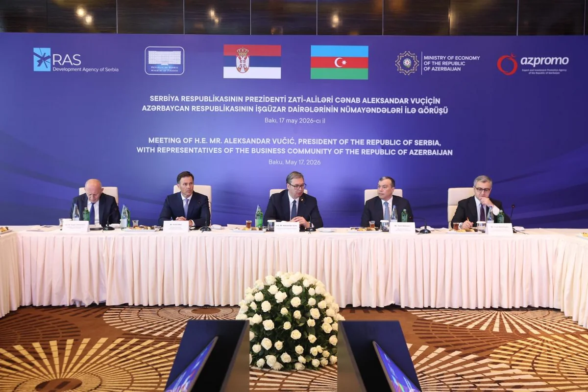 Meeting held between Serbian president and Azerbaijani business representatives