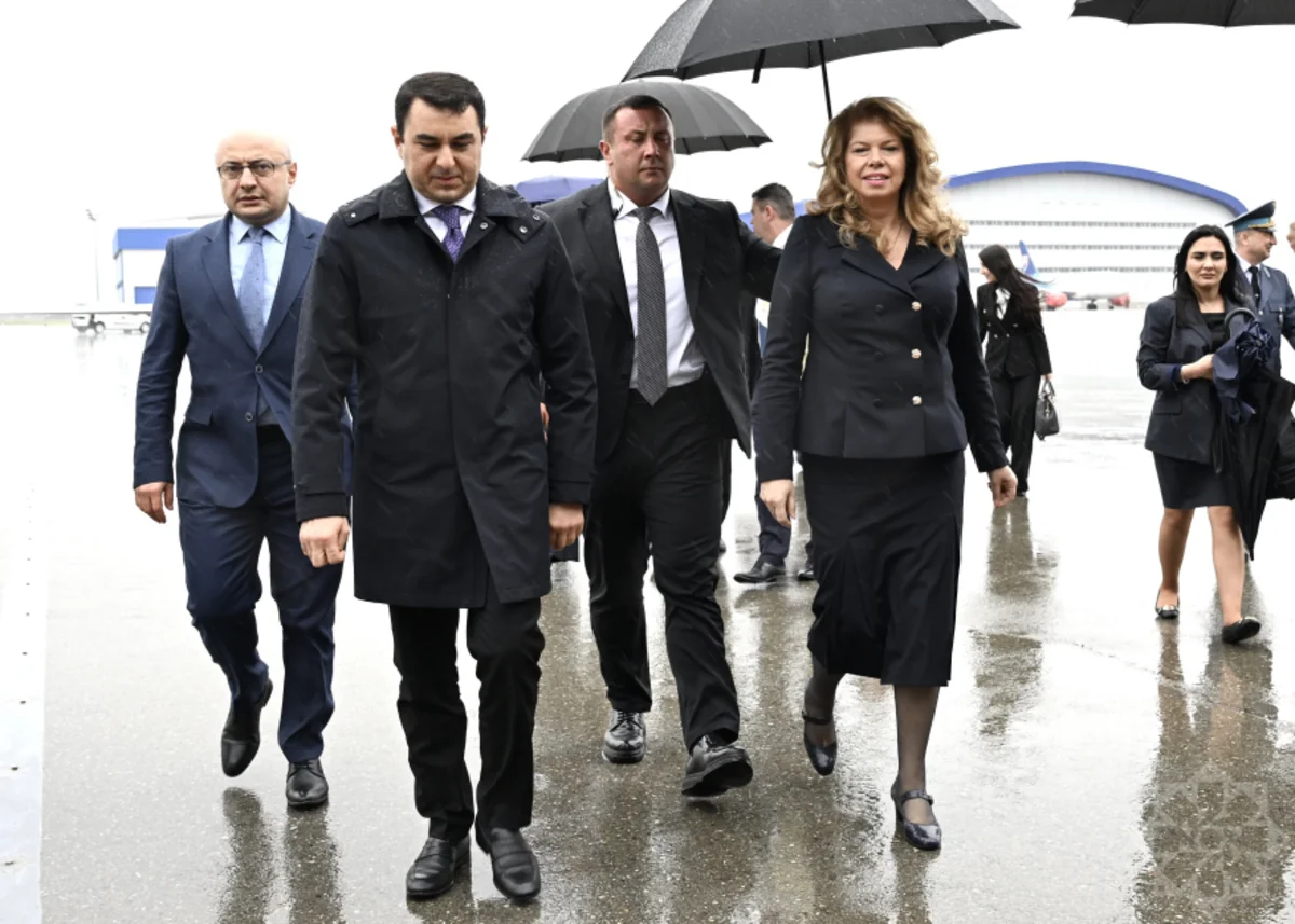 Bulgarian President Iliana Iotova arrives in Azerbaijan
