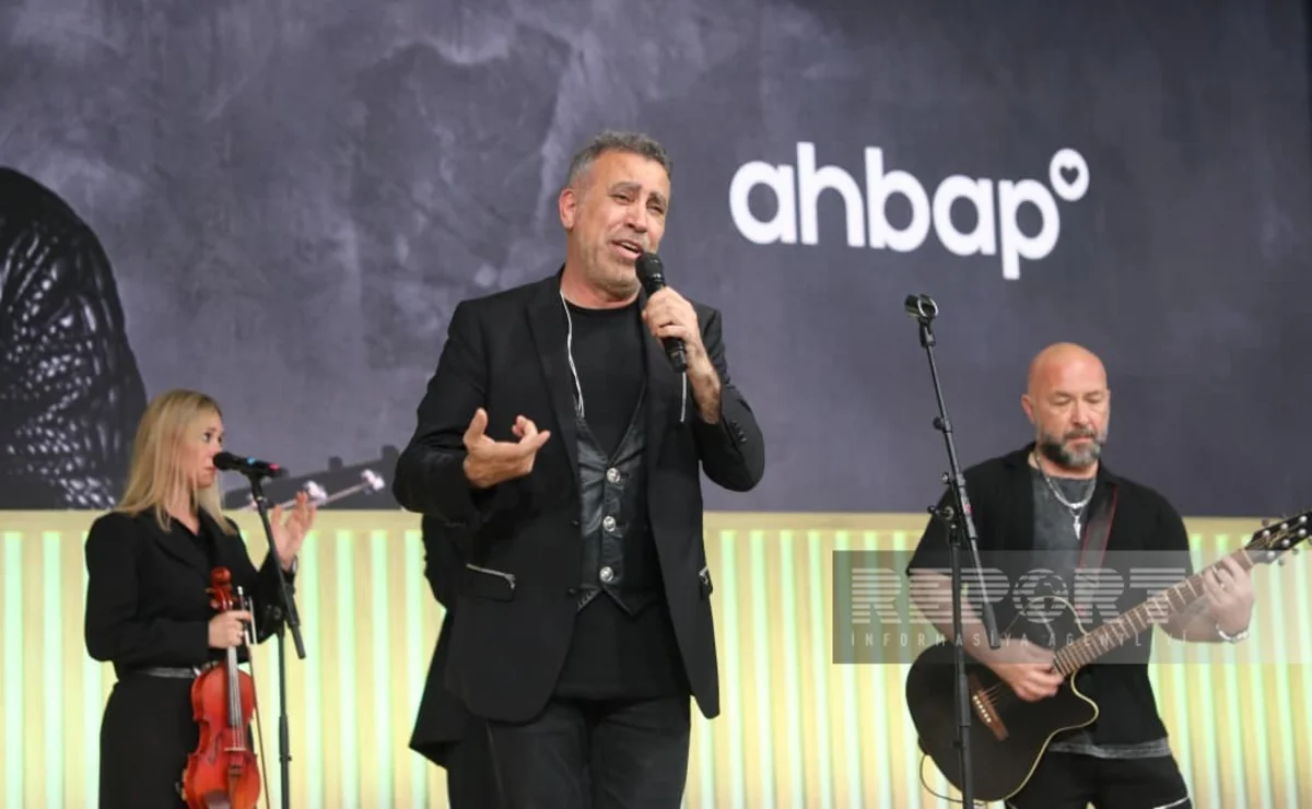 Haluk Levent performs at WUF13 event in Baku