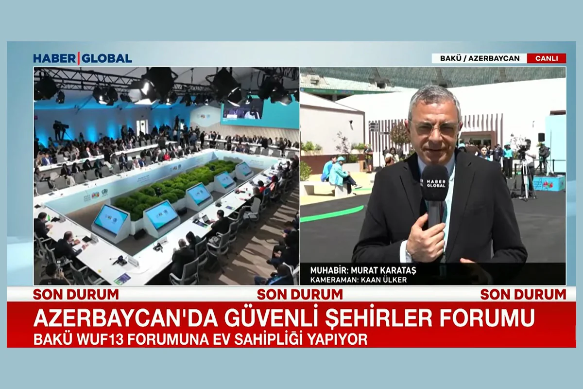 Turkish Haber Global prepares video report from second day of WUF13
