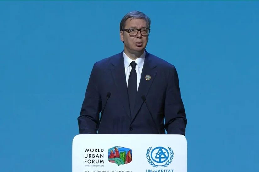 Vučić praises Baku's smart transport solutions at WUF13