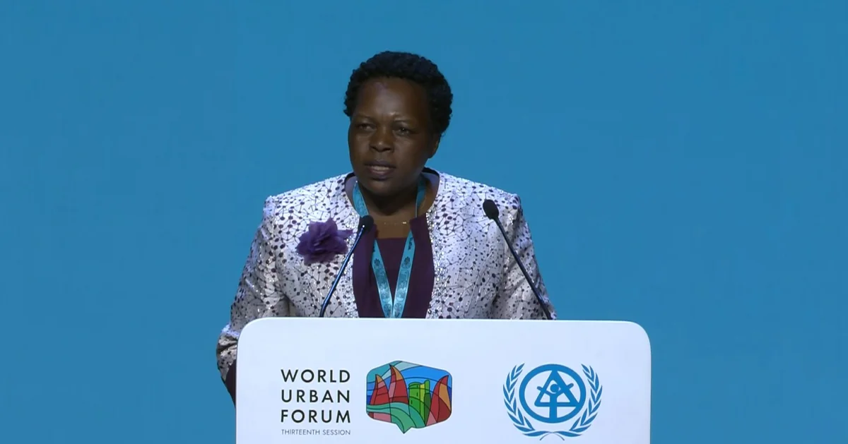 Ugandan activist seeks housing solutions from WUF13 in Baku