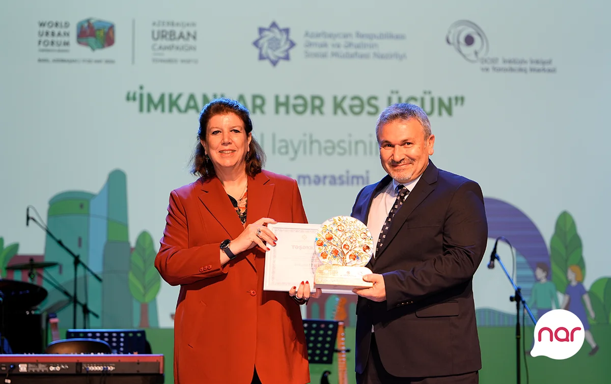 Nar İmkanlar hər kəs üçün layihəsinin bağlanış mərasimində iştirak edib