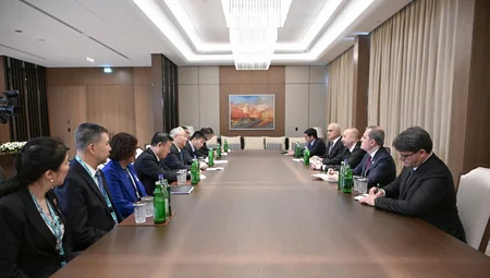 İlham Əliyev Çin Dövlət Şurasının Baş nazirinin müavinini qəbul edib
