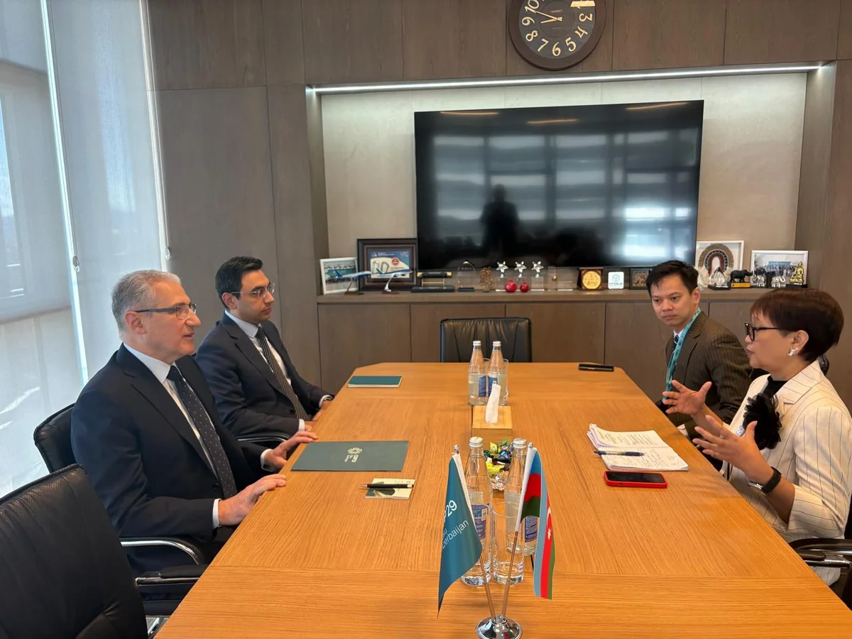Mukhtar Babayev, Retno Marsudi discuss climate-related water challenges