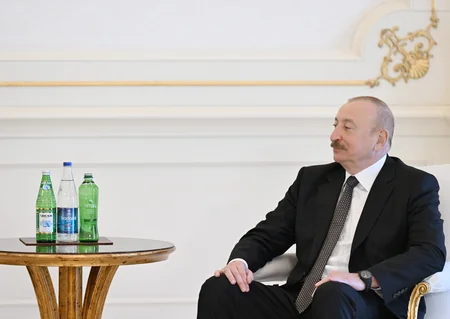İlham Əliyev Mavriki Prezidenti ilə görüşüb