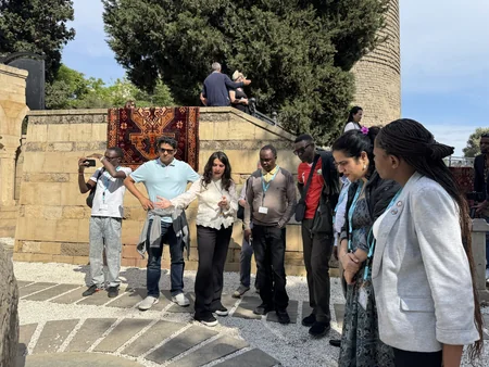 Media tour of Baku organized for foreign journalists during WUF13