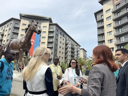 Media tour of Baku organized for foreign journalists during WUF13