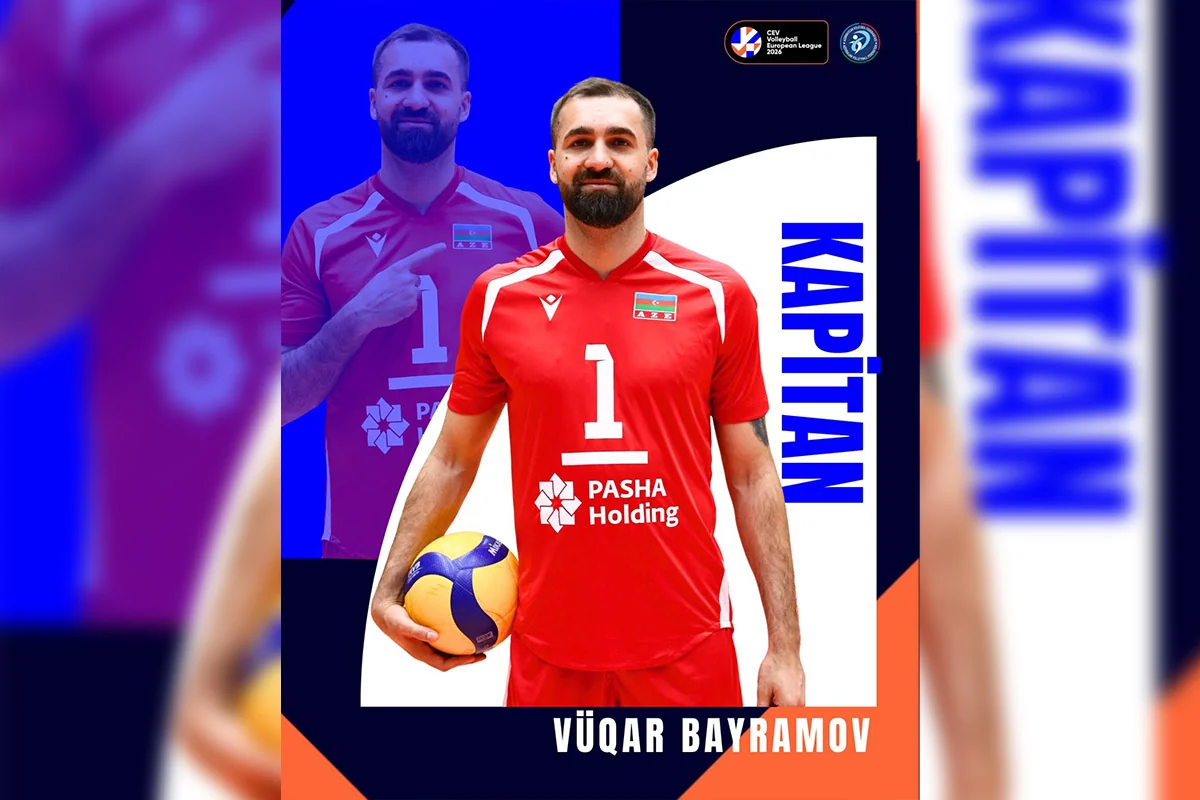 Vüqar Bayramov Avropa Liqasında Azərbaycan yığmasının kapitanı olacaq