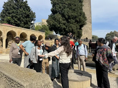 Media tour of Baku organized for foreign journalists during WUF13