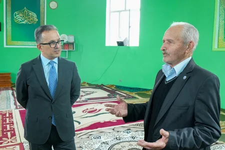 Ramin Məmmədov Qusarda məscidlərin fəaliyyəti ilə tanış olub