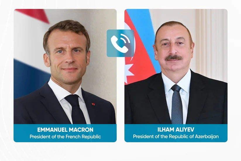 Emmanuel Makron İlham Əliyevə zəng edib