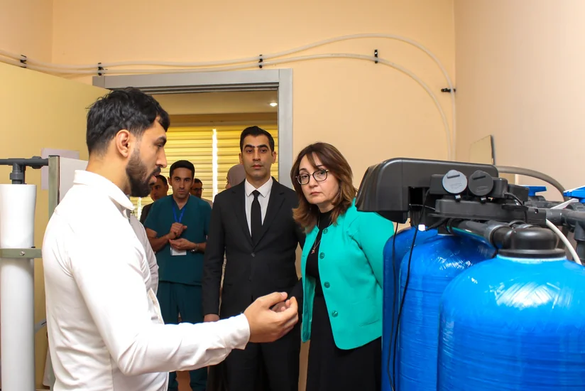 Ucar Rayon Mərkəzi Xəstəxanasında yeni Hemodializ şöbəsinin açılışı olub