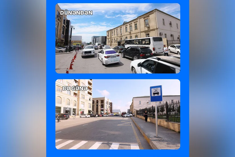 Bakının daha bir ünvanında ödənişsiz parklanma məntəqələri və minib-düşmə yerləri yaradılıb