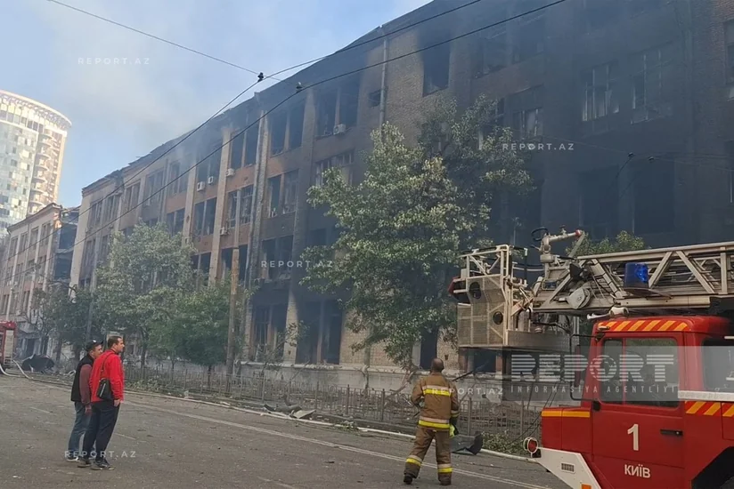Some missiles fired at Kyiv fell near Azerbaijans Embassy in Ukraine