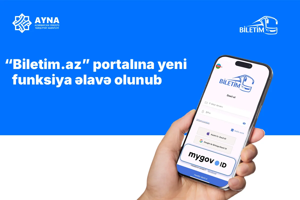 Biletim.az portalına yeni funksiya əlavə olunub
