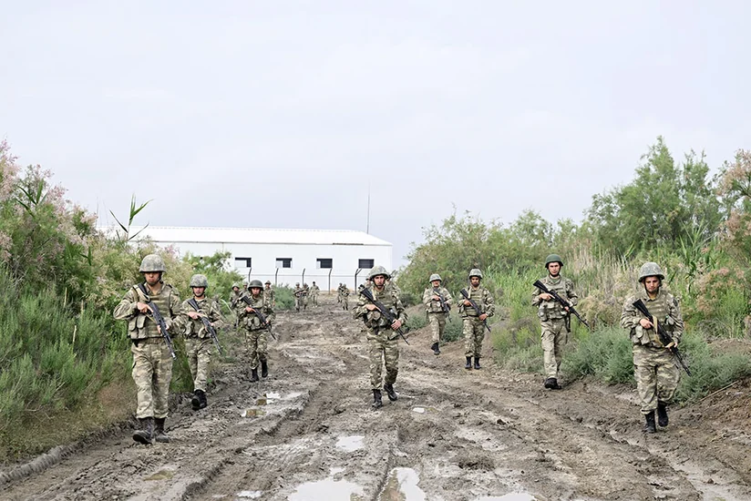 Проведены учебные сборы с военнообязанными спецназа Азербайджана