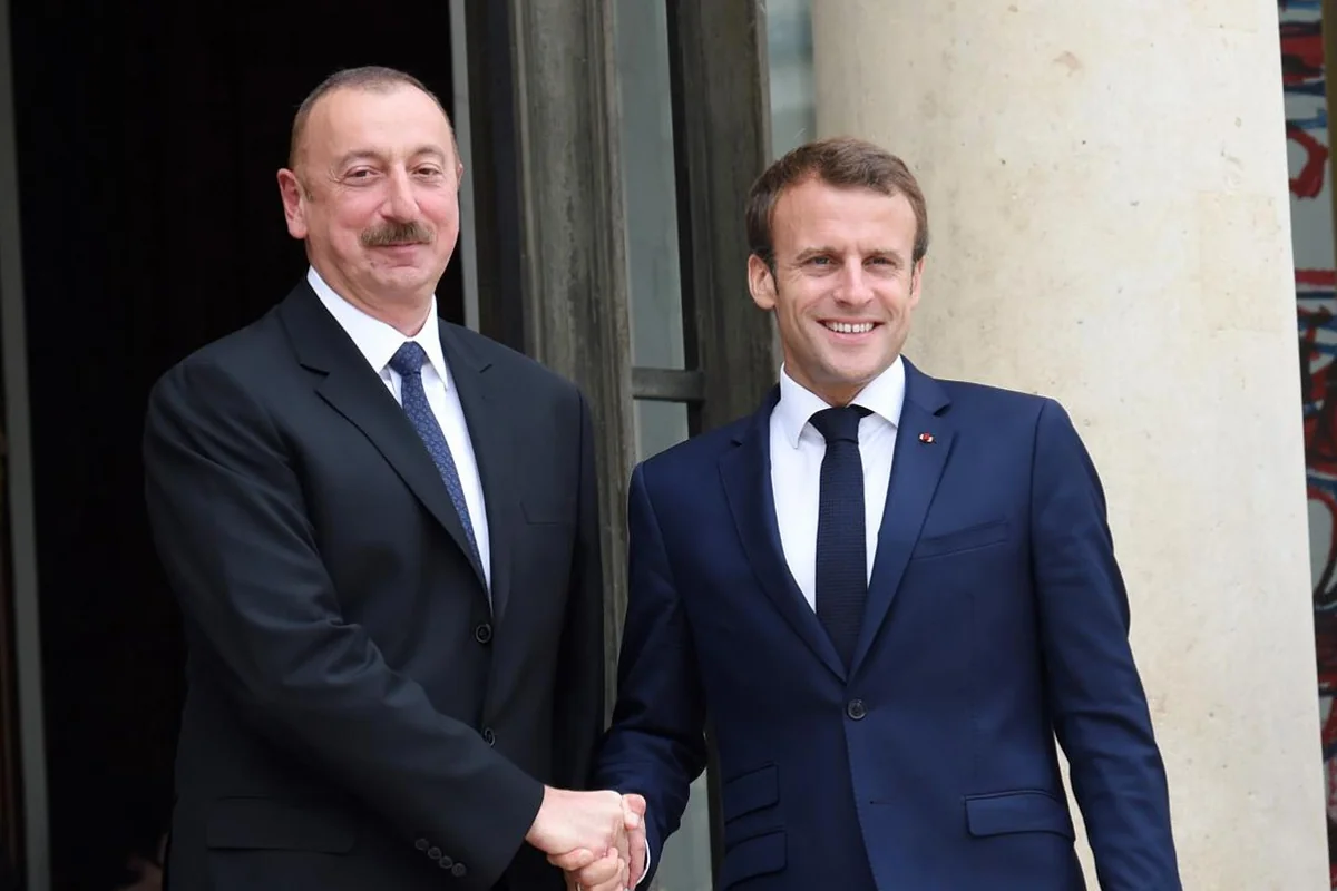 Emmanuel Macron congratulates Ilham Aliyev