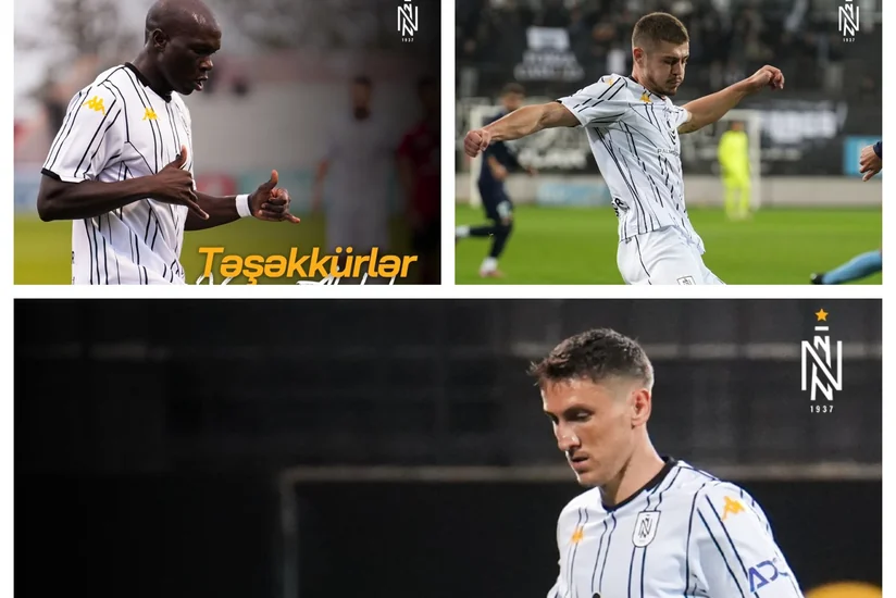 Neftçi Vensan Abubakar və digər iki futbolçu ilə vidalaşıb
