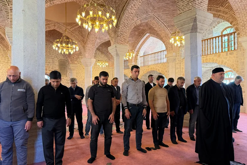 Şuşada Qurban bayramı namazı qılınıb