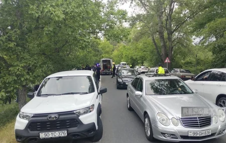 В Огузе автомобиль врезался в дерево, есть пострадавшие