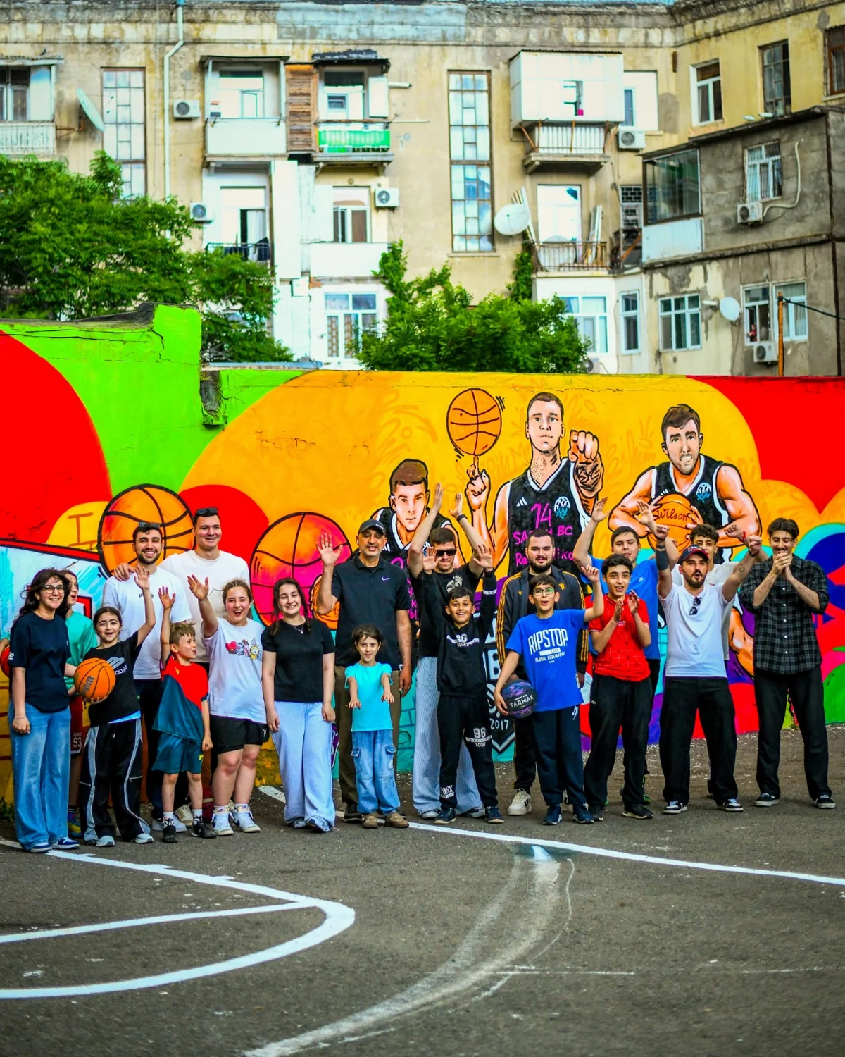 Basketbol hər yerdə layihəsi çərçivəsində ilk meydança istifadəyə verilib