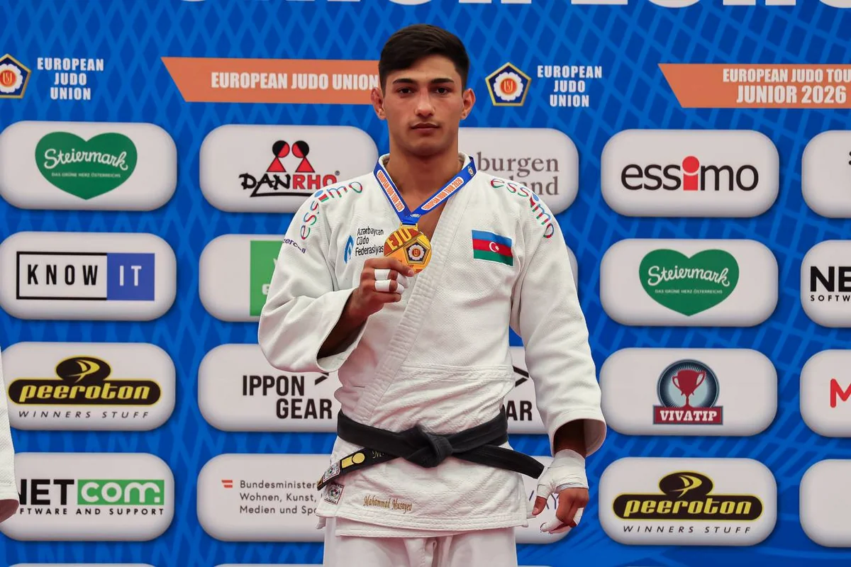 Azerbaijani judoka Mahammad Musayev wins gold at Junior European Cup