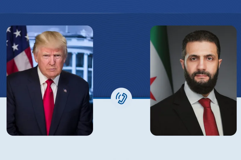 Əl Şaraa Trampla Suriyanın yenidən qurulmasını və Yaxın Şərqdəki vəziyyəti müzakirə edib
