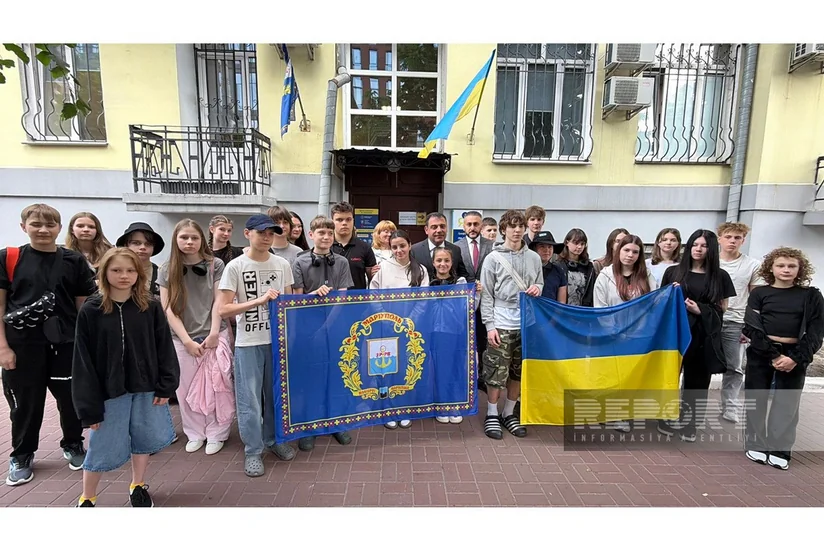Another group of Ukrainian children sent to Azerbaijan for rehabilitation