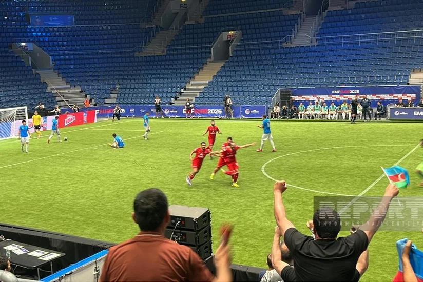Avropa çempionatı: Azərbaycanın minifutbol millisi Qazaxıstanı məğlub edərək 1/4 finala yüksəlib