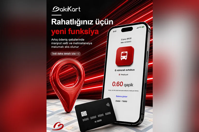 Sərnişinlər ödəniş qəbzlərində marşrut xəttini və ya metro stansiyasını görə biləcəklər