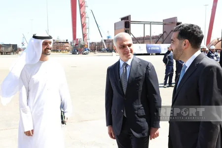Construction of a 780-TEU сontainer ship begins in Baku