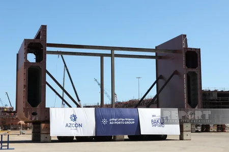 Construction of a 780-TEU сontainer ship begins in Baku